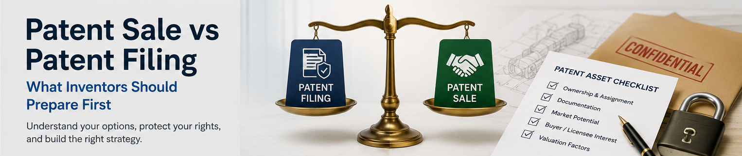 Patent Sale vs Patent Filing: What Inventors Should Prepare First