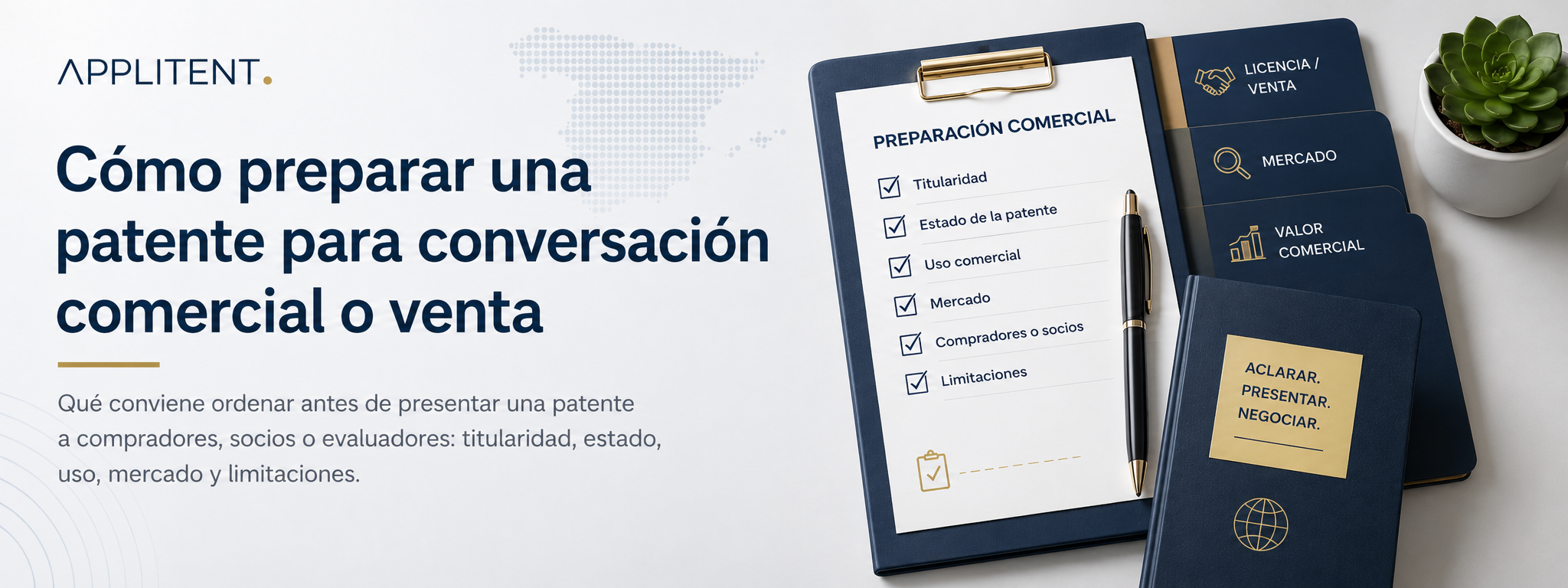 Cómo preparar una patente para conversación comercial o venta