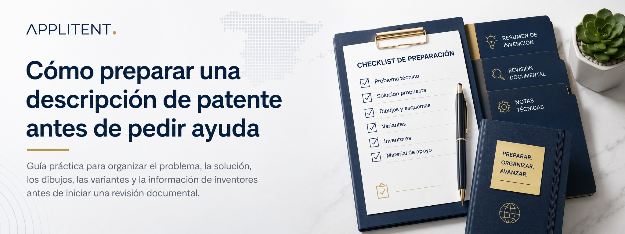 Cómo preparar una descripción de patente antes de pedir ayuda